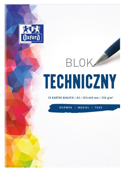 Blok techniczny OXFORD A3 10k 250G biały 400093232 Oxford Blok techniczny OXFORD A3 10k 250G biały 400093232 Oxford