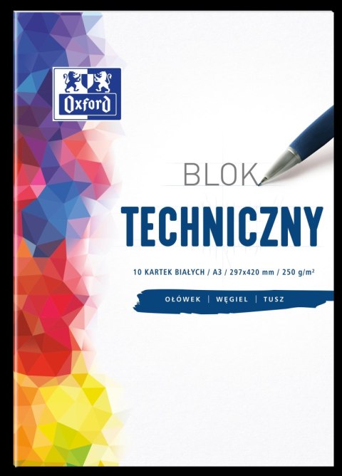 Blok techniczny OXFORD A3 10k 250G biały 400093232 Oxford Blok techniczny OXFORD A3 10k 250G biały 400093232 Oxford