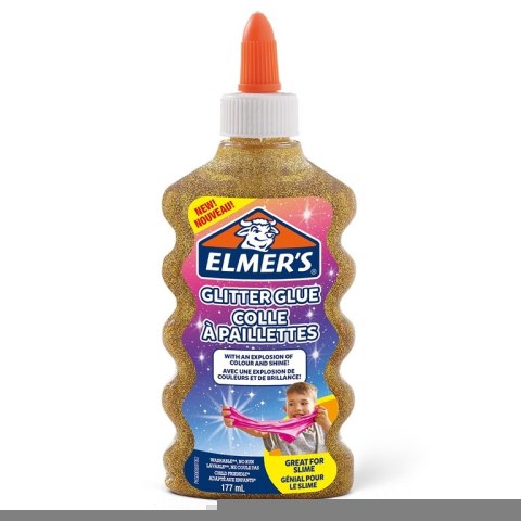 Elmers klej brokatowy, złoty, zmywalny i przyjazny dzieciom, 177ml, 2077251 Elmers Elmers klej brokatowy, złoty, zmywalny i przyjazny dzieciom, 177ml, 2077251 Elmers