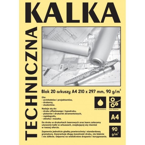 Kalka kreślarska A3 20ark.blok KAL-DA3920 KOH-I-NOOR Koh-i-noor Kalka kreślarska A3 20ark.blok KAL-DA3920 KOH-I-NOOR Koh-i-noor