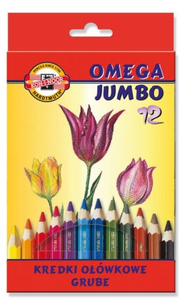 Kredki OMEGA JUMBO 3372/3382-12kol KOH. (X) Koh-i-noor