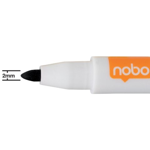 Marker suchościeralny mini, czarny opakowanie 6 szt. Nobo 2104184 Nobo Marker suchościeralny mini, czarny opakowanie 6 szt. Nobo 2104184 Nobo