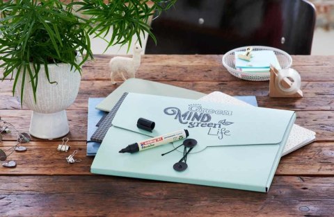 Markery EDDING permanentne ekologiczne 4 kol. etui okr.końc. 21/4s ed Edding