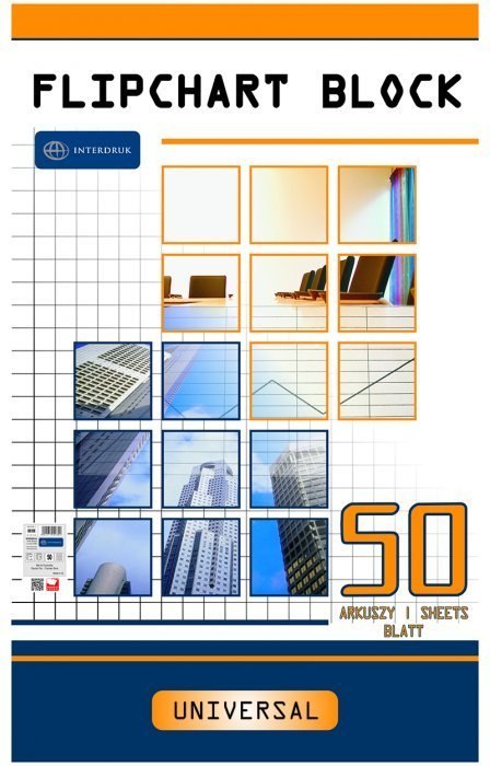 Blok do flipcharta 50x100x64 kratka INTERDRUK Interdruk Blok do flipcharta 50x100x64 kratka INTERDRUK Interdruk