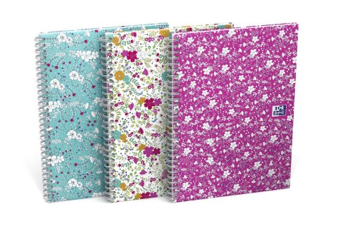 Kołonotatnik A5 60 kartek linia/tagi Floral Oxford 400094953 Oxford Kołonotatnik A5 60 kartek linia/tagi Floral Oxford 400094953 Oxford