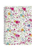 Kołonotatnik A5 60 kartek linia/tagi Floral Oxford 400094953 Oxford