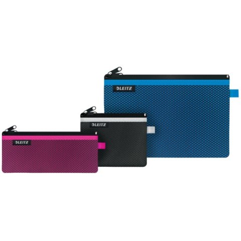 Koszulka z suwakiem z dwoma przegródkami Leitz WOW, rozmiar S, niebieska 40110036 Leitz