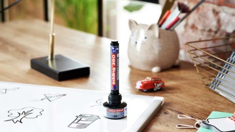 Marker do tab.360 4szt.mix EDDING końcówka okrągła suchościeralny komplet 4 kolory Edding