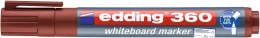 Marker do tablic okrągła końcówka 1,5-3 mm brązowy Edding 360/007/BR Edding