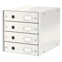 Pojemnik z 4 szufladami LEITZ C&S biały 60490001 Leitz