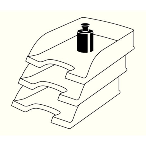 Półka na dokumenty Leitz Plus, przezroczysty, mleczny 52272003 Leitz