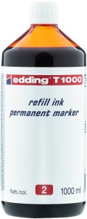 Tusz do markerów permanentnych 1000 ml czerwony EDDING T1000/002/CZ Edding