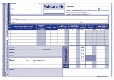 100-3E Faktura VAT A5 wielokopia MICHALCZYK i PROKOP Michalczyk i Prokop 100-3E Faktura VAT A5 wielokopia MICHALCZYK i PROKOP Michalczyk i Prokop