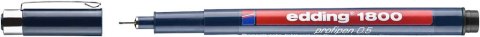 Cienkopis techniczny 0,5 mm czarny Edding 1800/0,5/C Edding