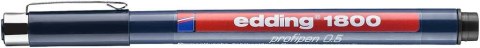 Cienkopis techniczny 0,5 mm czarny Edding 1800/0,5/C Edding
