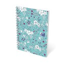 Kołonotatnik A6 50 kartek kratka Floral Oxford 400094826 Oxford
