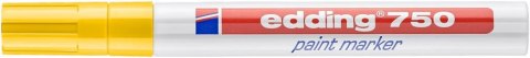 Marker lak.2-4mm 750 żółty EDDING końcówka okrągła Edding Marker lak.2-4mm 750 żółty EDDING końcówka okrągła Edding