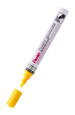 Marker olejowy Pentel średnia okrągła końcówka, MMP10-G żółty Pentel