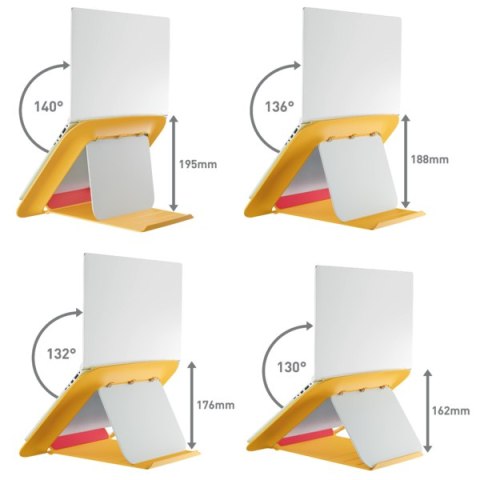 Podstawka pod laptopa Ergo Cosy, żółta Leitz 64260019 Leitz Podstawka pod laptopa Ergo Cosy, żółta Leitz 64260019 Leitz
