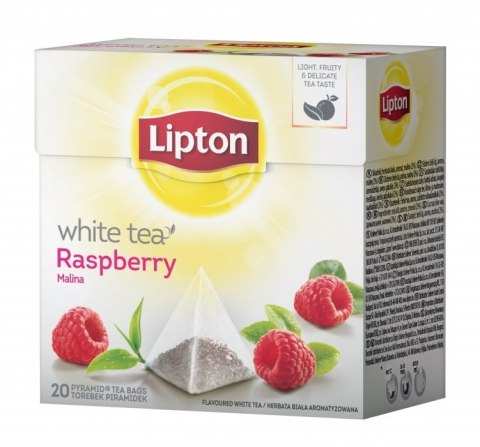 Herbata LIPTON PIRAMID RASPBERRY malina (20 saszetek) biała Lipton Herbata LIPTON PIRAMID RASPBERRY malina (20 saszetek) biała Lipton