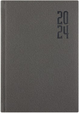Kalendarz A5 STANDARD książkowy (KS1), 15 - grafit fabric 2024 TELEGRAPH Telegraph