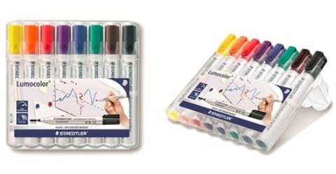 Marker Lumocolor do białych tablic whiteboard, okrągły, 8 kol. w etui box, Staedtler S 351 WP8 Staedtler Marker Lumocolor do białych tablic whiteboard, okrągły, 8 kol. w etui box, Staedtler S 351 WP8 Staedtler