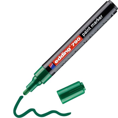 Marker lakierowy okrągła końcówka 2-3 mm zielony Edding 790/004/ZI Edding