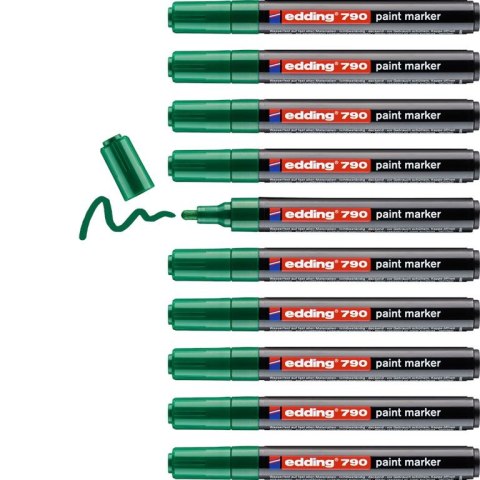 Marker lakierowy okrągła końcówka 2-3 mm zielony Edding 790/004/ZI Edding