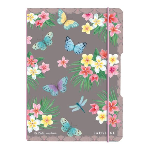 Notatnik A5 40 kartek kratka PP MY.BOOK flex ladylike butterflies 50044290 Herlitz Herlitz Notatnik A5 40 kartek kratka PP MY.BOOK flex ladylike butterflies 50044290 Herlitz Herlitz