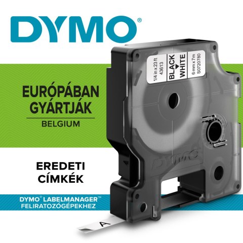 Taśma DYMO D1 - 6 mm x 7 m, czarny / biały S0720780 do drukarek etykiet Dymo Taśma DYMO D1 - 6 mm x 7 m, czarny / biały S0720780 do drukarek etykiet Dymo