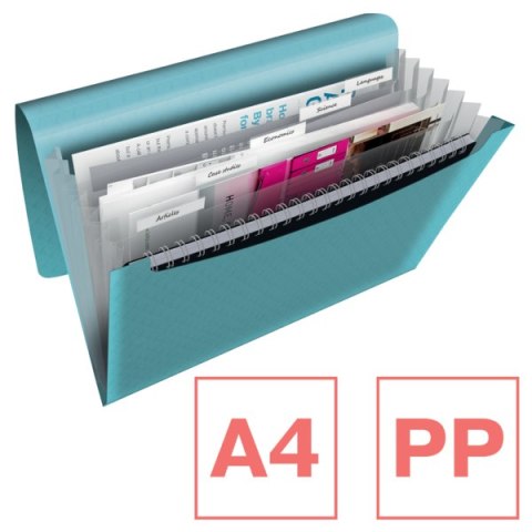 Teczka z przegródkami Esselte Colour Breeze, 6 przegródek, niebieski 626252 Esselte Teczka z przegródkami Esselte Colour Breeze, 6 przegródek, niebieski 626252 Esselte