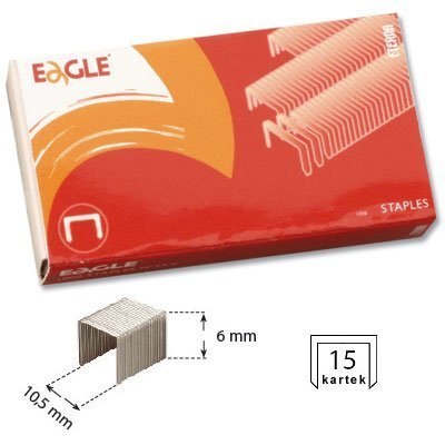 Zszywki 23/6, do 30 kartek, 1000 szt. EAGLE 110-1324 Eagle Zszywki 23/6, do 30 kartek, 1000 szt. EAGLE 110-1324 Eagle