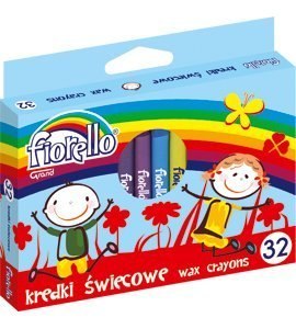 Kredki FIORELLO świecowe 32 kolorów 170-1387 Fiorello Kredki FIORELLO świecowe 32 kolorów 170-1387 Fiorello