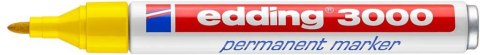 Marker permanentny okrągła końcówka 1,5-3 mm żółty Edding 3000/005/Z Edding