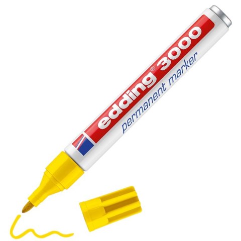 Marker permanentny okrągła końcówka 1,5-3 mm żółty Edding 3000/005/Z Edding