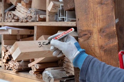 Marker permanentny okrągła końcówka 1,5-3 mm żółty Edding 3000/005/Z Edding