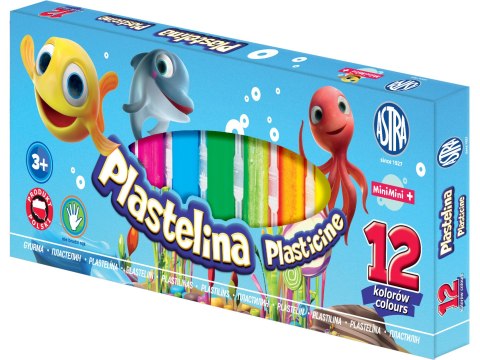 Plastelina Astra z brokatem 12 kolorów, 303107001 Astra Plastelina Astra z brokatem 12 kolorów, 303107001 Astra