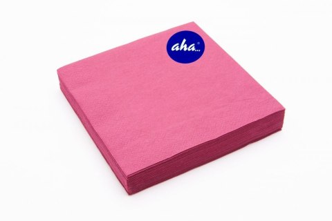 Serwetki AHA bordowe 33x33cm, 20sztuk, intensywny Aha Serwetki AHA bordowe 33x33cm, 20sztuk, intensywny Aha