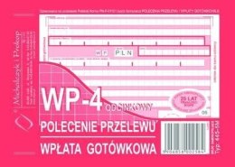 Polecenie przelewu, (1+3) A6 80kartek, 10-445-5M DOTTS Dotts