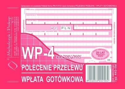 Polecenie przelewu, (1+3) A6 80kartek, 10-445-5M DOTTS Dotts Polecenie przelewu, (1+3) A6 80kartek, 10-445-5M DOTTS Dotts