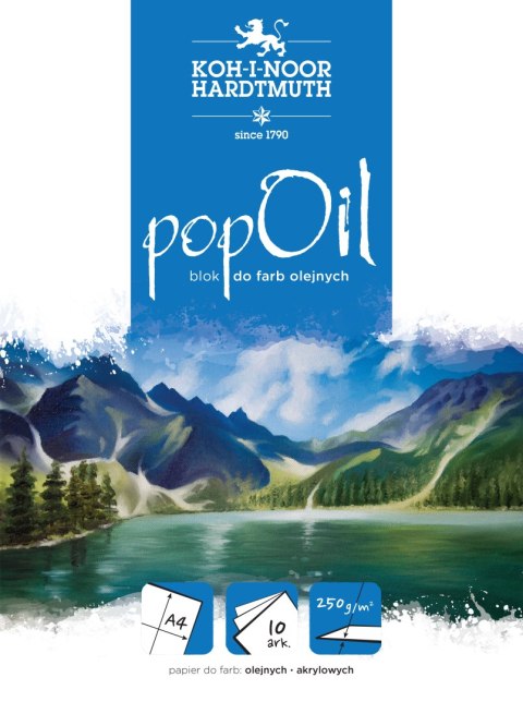 Blok POP OIL A4 10ark 250g BLO-OIA4PO Koh-i-noor Blok POP OIL A4 10ark 250g BLO-OIA4PO Koh-i-noor