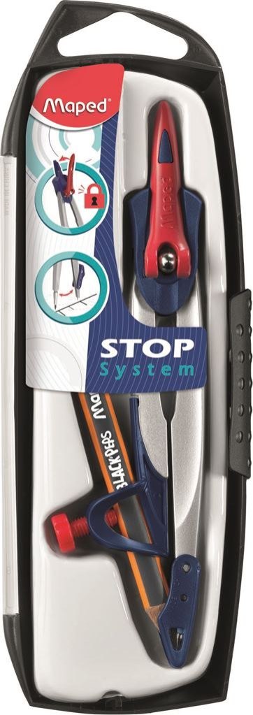 Cyrkiel STOP SYSTEM z ołówkiem 196510 MAPED Maped Cyrkiel STOP SYSTEM z ołówkiem 196510 MAPED Maped