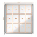 Gablota magnetyczna zewnętrzna Nobo Premium Plus 12xA4 (drzwiczki przesówne) 1902570 Nobo