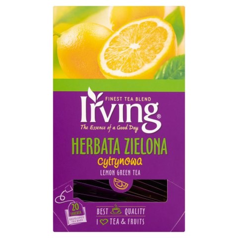 Herbata IRVING cytrynowa 20 kopert 1,5g zielona Irving Herbata IRVING cytrynowa 20 kopert 1,5g zielona Irving
