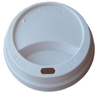 Pokrywka 80mm PS biała op.100szt. LOCK do kubków 250ml TnP 30285 Papstar