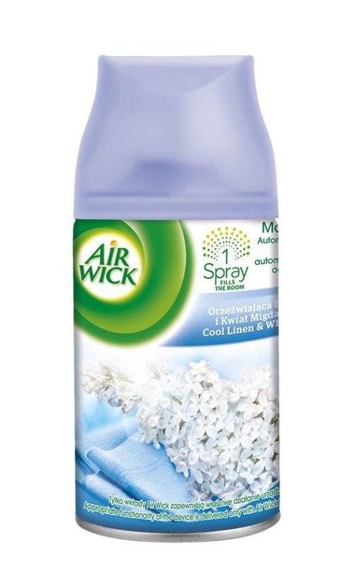 AIR WICK wkład do odświeżacza 250ml Bawełna i Kwiat Migdałowca 54634 Air wick AIR WICK wkład do odświeżacza 250ml Bawełna i Kwiat Migdałowca 54634 Air wick