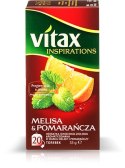 Herbata VITAX INSPIRATIONS Melisa&pomarańcza (20 saszetek) 33g zawieszka Vitax
