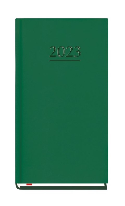 Terminarz Kieszonkowy 90x165mm 2026 - ciemno zielony Michalczyk i Prokop T-231V-Z2 kalendarz 1 tydzień na 2 stronach Michalczyk i Prokop
