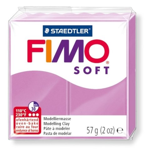 Kostka FIMO soft 57g, lawenda, masa termoutwardzalna, Staedtler S 8020-62 Staedtler Fimo Kostka FIMO soft 57g, lawenda, masa termoutwardzalna, Staedtler S 8020-62 Staedtler Fimo