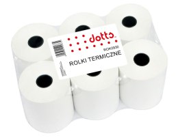 Rolki termiczne DOTTS 80mm x 80m (6szt) BPA FREE Dotts